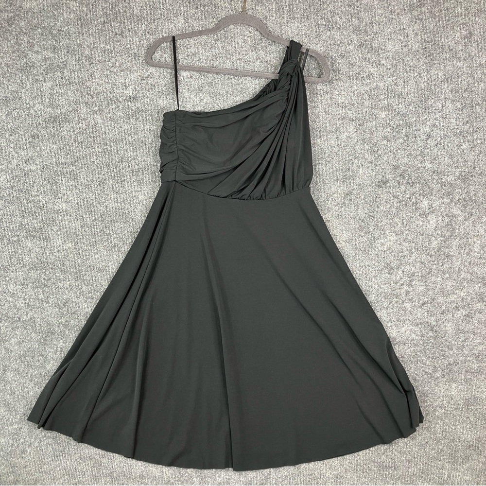 Ann Taylor One-Shoulder‎ Black Dress